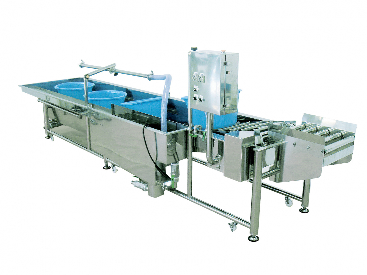 自走式ザルカゴ洗浄機|YS-1010